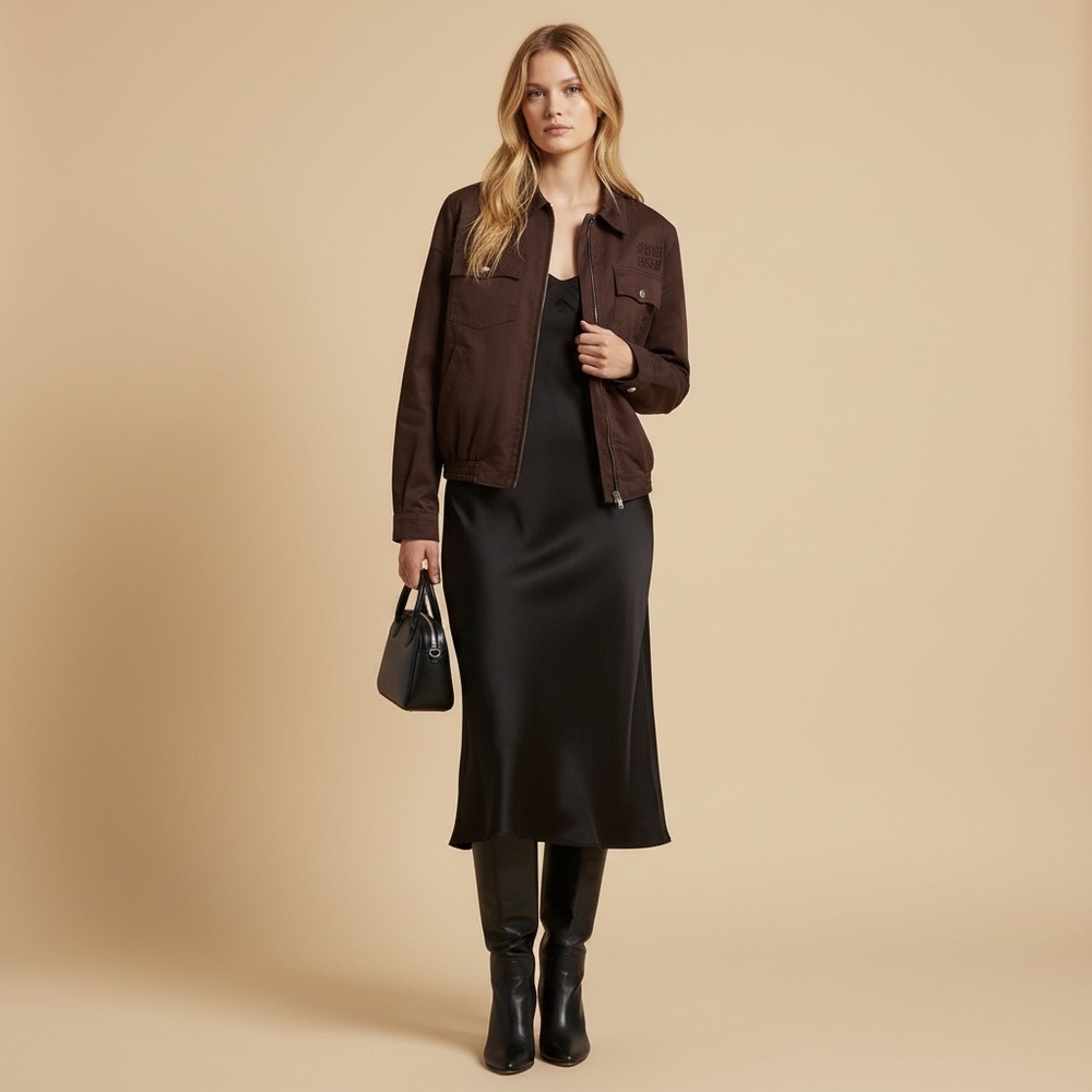 Miu Miu Washed Gabardine Blouson Jacket It36 - Picture 4 of 8